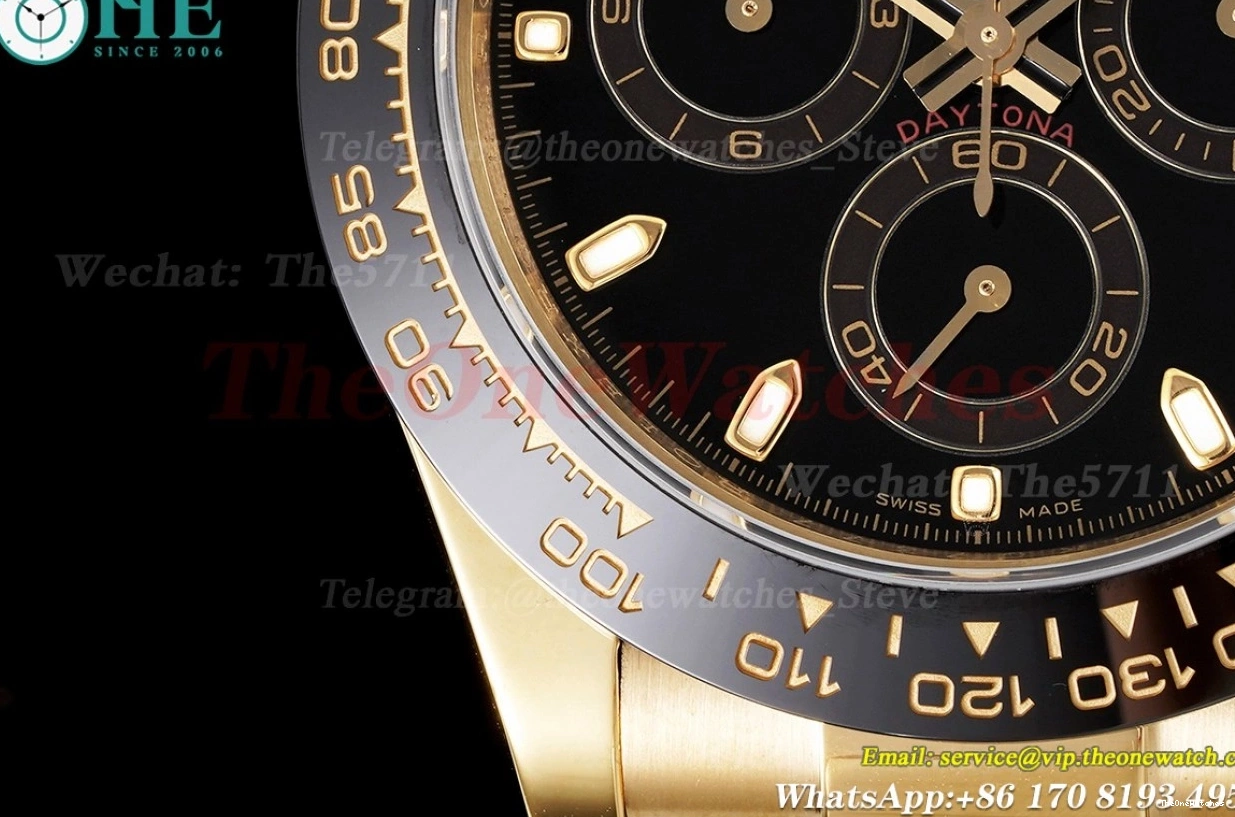 YG KING RU Daytona 116518 Dial 40mm Black SA4130 0323